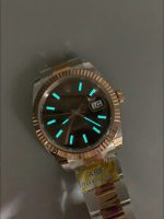 Rolex Datejust 41MM Two Tone Rose Gold Plating Brown Dial Watch - Image 11
