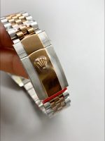 Rolex Datejust 41MM Two Tone Rose Gold Plating Fluted Dial Watch - Image 8