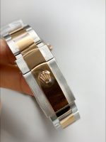 Rolex Datejust 41MM Two Tone Rose Gold Plating Brown Dial Watch - Image 9