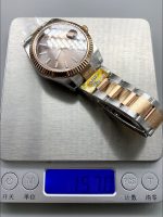 Rolex Datejust 41MM Two Tone Rose Gold Plating Brown Dial Watch - Image 10
