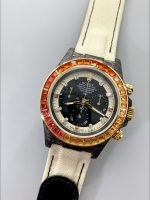 Rolex Daytona DiW Carbon Edition Rainbow Bezel – Forged Carbon Casing Beige Strap - Image 4