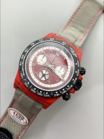 Rolex Daytona Edition Watch in Red Dial Red Carbon Casing - Image 3
