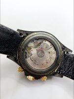 Rolex Daytona DiW Carbon Edition Rainbow Bezel – Forged Carbon Casing Beige Strap - Image 8