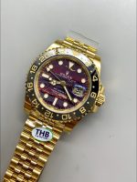 Rolex GMT-Master II Tiger Eye Dial Gold and Steel Bracelet - Image 2