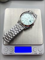 Rolex Day Date Presidential M228206-0004 904L Steel 40MM – Light Blue Dial （） - Image 10