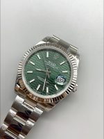Rolex Datejust Cal.3235 Movement 904L Steel 41MM – Green Fluted Motif Dial - Image 3