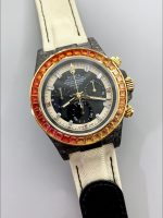 Rolex Daytona DiW Carbon Edition Rainbow Bezel – Forged Carbon Casing Beige Strap - Image 2