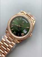 Rolex Day Date Presidential 18K Rose Gold Watch 40MM – Olive Green Dial(） - Image 2