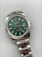Rolex Datejust Cal.3235 Movement 904L Steel 41MM – Green Fluted Motif Dial - Image 2