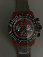 Rolex Daytona Edition Watch in Red Dial Red Carbon Casing - Image 11
