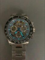 Rolex Daytona Artisans De Geneve Stainless Steel Watch Black Carbon Bezel Watch - Image 10