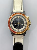 Rolex Daytona DiW Carbon Edition Rainbow Bezel – Forged Carbon Casing Beige Strap