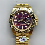 Rolex GMT-Master II Tiger Eye Dial Gold and Steel Bracelet