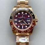 Rolex GMT Masters II 126715CHNR Rose Gold Tiger Iron Dial