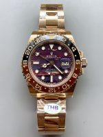 Rolex GMT Masters II 126715CHNR Rose Gold Tiger Iron Dial