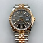 Rolex Datejust 41MM Two Tone Rose Gold Plating Fluted Dial Watch