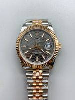 Rolex Datejust 41MM Two Tone Rose Gold Plating Fluted Dial Watch
