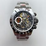 Rolex Daytona Artisans De Geneve Stainless Steel Watch Black Ceramic Bezel Watch