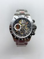 Rolex Daytona Artisans De Geneve Stainless Steel Watch Black Ceramic Bezel Watch