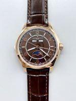 Vacheron Constantin Fiftysix Edition Rose Gold Watch 904L Steel Black Dial