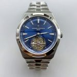Vacheron Constantin Overseas Tourbillon Stainless Steel in Blue Dial