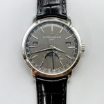 Vacheron Constantin Traditionelle Complete Calendar White Gold Plating Grey Dial