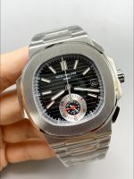 Patek Philippe Nautilus 5980 Chronograph Steel Case in Black Dial - Image 3