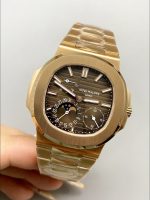 Patek Philippe Nautilus 5712/R Brown Dial Gold Strap - Image 3