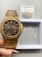 Patek Philippe Nautilus 5712/R Brown Dial Gold Strap - Image 4