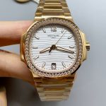Patek Philippe Nautilus 7118R 35MM Rose Gold White Dial