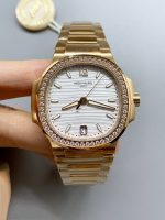 Patek Philippe Nautilus 7118R 35MM Rose Gold White Dial