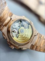 Patek Philippe Nautilus 5980/R Rose Gold 904L Steel Case in Black Dial - Image 4