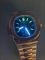 Patek Philippe Nautilus 5980/R Rose Gold 904L Steel Case in Black Dial - Image 8