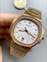 Patek Philippe Nautilus 7118R 35MM Rose Gold White Dial - Image 3