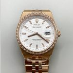 RoleRolex Land-Dweller 127335 Steel Honeycomb Rose Gold 40MM