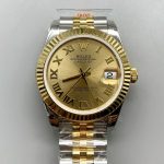 Rolex Datejust Gold with Roman Dial in 36MM （1;1Super Clone）