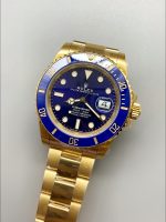 Rolex Submariner 40mm Gold Case, Blue Dial, 3135 Movement.(1;1Super Clone) - Image 2