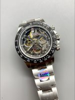 Rolex Daytona Skeleton Dial Carbon Fiber Mechanical Watch - Image 2