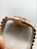 Rolex Day-Date 40 Rose Gold Chocolate Baguette Diamond Dial 228235(1;1 ) - Image 7