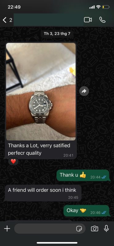 Mirck customer feedback screenshot 1