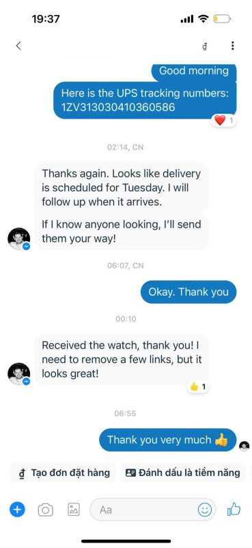 Mirck customer feedback screenshot 2