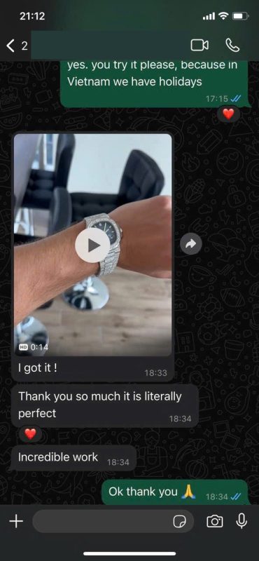 Mirck customer feedback screenshot 21