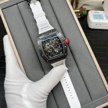 Swiss Richard Mille RM 35-02 Super Clone Rafael Nadal Watch – Skeletonized Dial & White Rubber Strap image 2