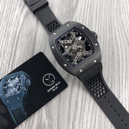 Richard Mille RM 027 Rafael Nadal Tourbillon Carbon Titanium Case Super Clone Skeleton Dial Luxury Sports Watch image 2