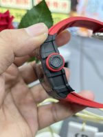 Super Clone Richard Mille RM35-02 Red Rubber Strap Swiss Movement Sports Watch image 5