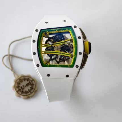 UMI Super Clone Richard Mille RM 61-01 Yohan Blake White Ceramic RMUL2 Movement image 2