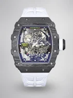 Richard Mille RM 35-02 Rafael Nadal Carbon Fiber Red Bezel V7 Super Clone Watch image 1
