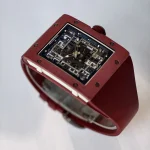 UMI Richard Mille RM 16-02 Terracotta Quartz TPT Skeleton Red Rubber Strap Super Clone Watch image 3