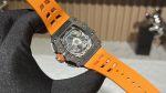 Swiss Super Clone Richard Mille RM 11-03 McLaren Watch – Carbon Fiber Skeleton Chronograph with Striking Orange Rubber Strap image 7
