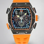 Super Clone Richard Mille RM 65-01 McLaren W1 Automatic Chronograph Super Clone Watch – Orange image 1